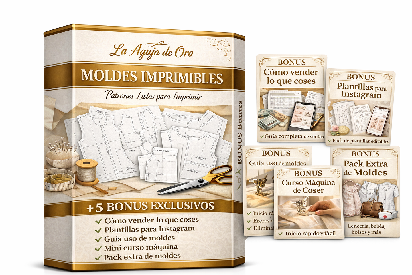 +3500 MOLDES IMPRIMIBLES PREMIUM + 5 BONUS